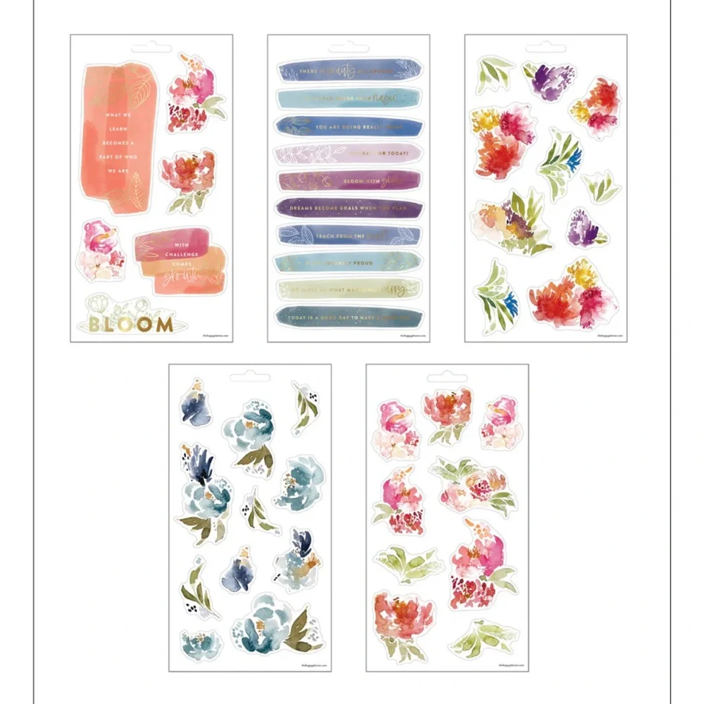 The Happy Planner Blooming Floral Sticker Set